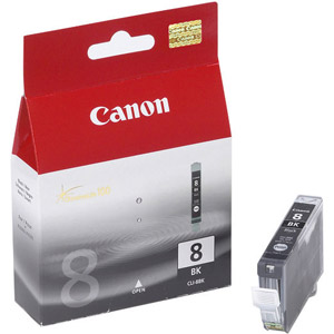 photo  Cartouche d'encre Noire - CLI-8BK