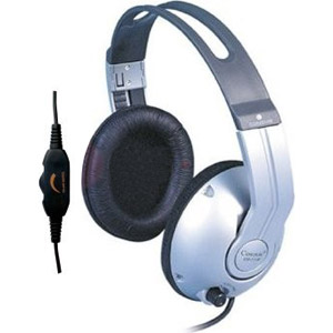 photo  Casque stéréo avec volume sur chaque écouteur
