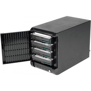 photo  Boîtier 3,5  eSATA  pour 4 disques dur SATA II