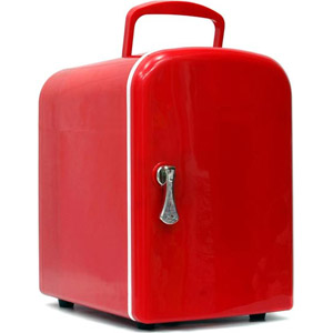 photo  Mini frigo 4 litres rouge