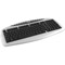 photo  Clavier A4 multimédia argent et noir PS/2