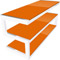 Photos  ESSE Blanc brillant et verre orange