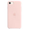 Photos Coque en silicone pour iPhone SE - Rose craie