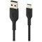 Photos Câble gaine tressée USB-C/USB-A (15 cm, noir)