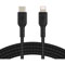 Photos Câble à gaine tressée USB-C / Lightning - 1m/Noir