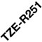 Photos TZe-R251 - Rouleau (2,4cm x 4m) / Noir sur blanc