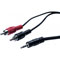 Photos Cordon Jack 3.5mm M vers 2 x RCA M - 3m / Noir