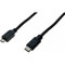 Photos Cordon USB 2.0 Type-C / microUSB B - 1m / Noir