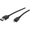 Photos Cordon USB2.0 type A / microUSB B - 0.5m / Noir