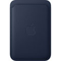 Porte-cartes tissage fin iPhone MagSafe - Bleu