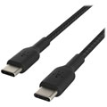 Câble à gaine tressée USB-C/USB-C (1 m, noir)