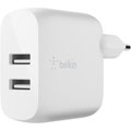 Chargeur secteur Double USB-A 12W - Blanc