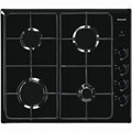 Table De Cuisson À Gaz 60 cm 4 Feux Noir
