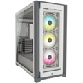 Moyen-tour en verre trempé iCUE 5000X RGB - Blanc