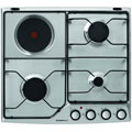 Table De Cuisson Mixte Émail 4 Feux Inox