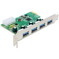 Carte PCIe x1 vers 4 x USB 5 Gbps