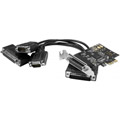 Carte PCI-Express 1X - 2x RS232 + 1x Parallele LP