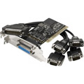 Carte PCI 4x RS232/DB9 + 1x Parallèle Std+LP