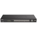 DGS-1100-26MPV2 - 24p GbE PoE + 2p GbE/SFP