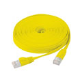 Cordon RJ45 plat CAT6 U/FTP Snagless 10m / Jaune