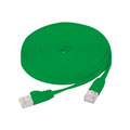Cordon RJ45 plat CAT6 U/FTP Snagless 20m / Vert