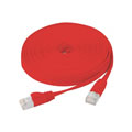 Cordon RJ45 plat CAT6 U/FTP Snagless 20m / Rouge