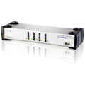 KVMP deux affichages/audio VGA USB 4ports + cables