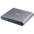 KVM USB-C à 2 ports 4K DP avec Power Pass-through