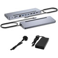 USB-C Metal 3x 4K Display Dock + Chargeur 100 W
