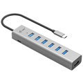 USB-C/USB-A Charging Metal HUB 7 Port