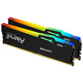 FURY Beast RGB DDR5 PC5-44800 - 2x32Go / CL36