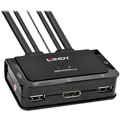KVM 2 Ports DisplayPort 1.2, USB 2.0 & Audio
