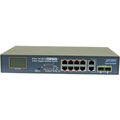 8-Port 10/100TX 802.3at PoE + 2-Port Gigabit / SFP