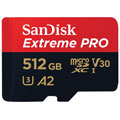 Extreme PRO microSDXC UHS-I - 512Go + Adapt SD