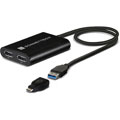 USB 3 DisplayLink Dual 4K 60Hz DisplayPort Adapter