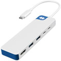 Hub USB-C à 5 ports HyperDrive Flex - Blanc, bleu